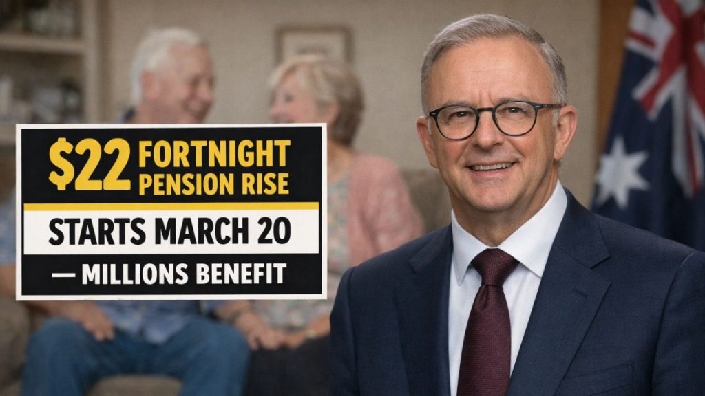 $22 Fortnight Pension Rise Starts March 20 — Millions Benefit