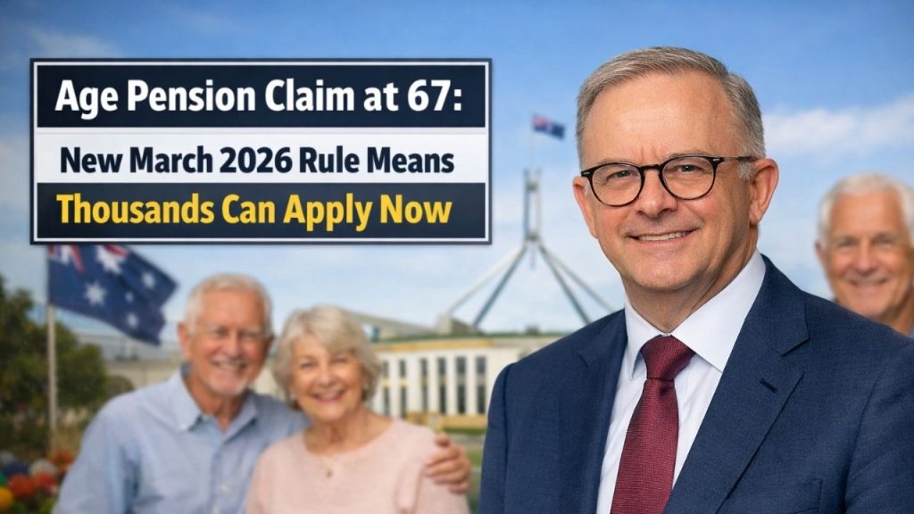 Age Pension Claim at 67: New March 2026 Rule Means Thousands Can Apply Now