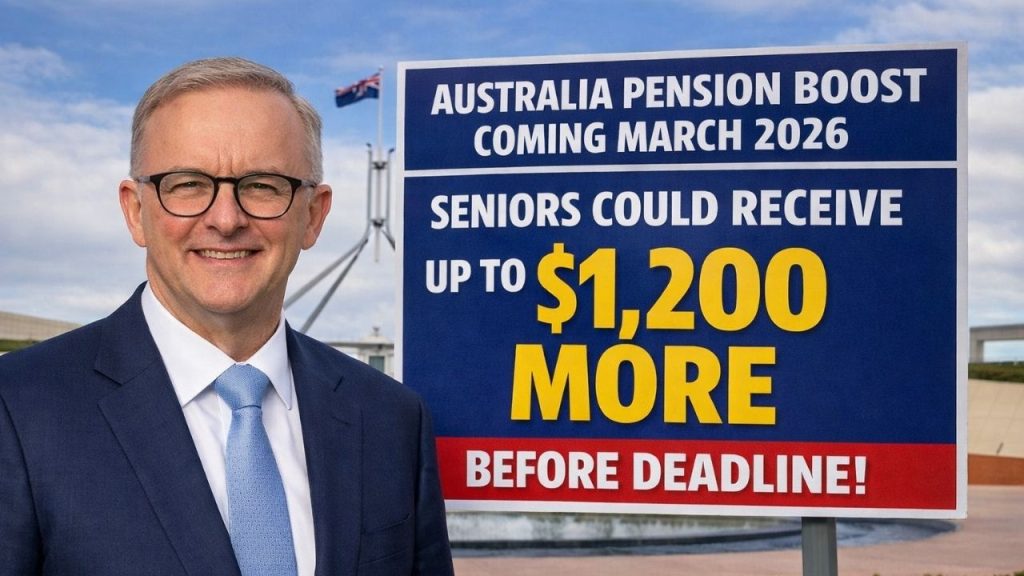 Australia Pension Boost Coming March 2026 — Seniors Could Receive Up to $1,200 More Before Deadline