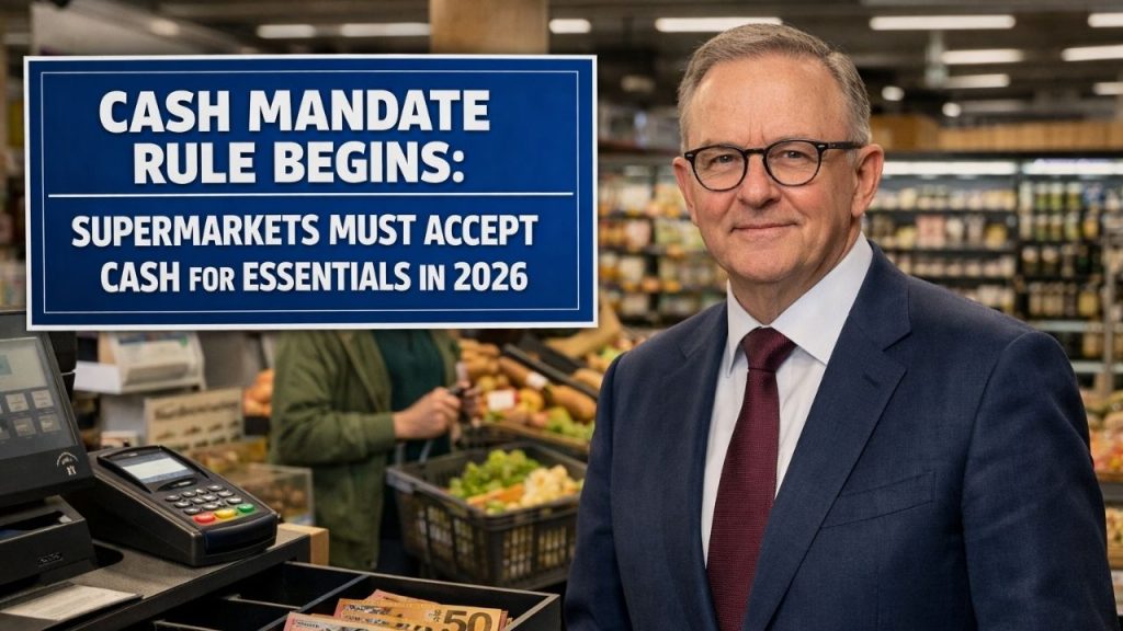 Cash Mandate Rule Begins: Supermarkets Must Accept Cash for Essentials in 2026