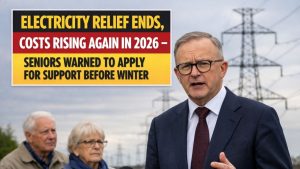 Electricity Relief Ends, Costs Rising Again in 2026 — Seniors Warned to Apply for Support Before Winter
