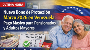 Nuevo Bono de Protección Marzo 2026 en Venezuela: Pago Masivo para Pensionados y Adultos Mayores