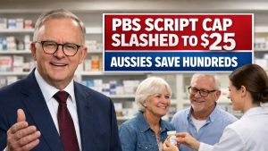 PBS Script Cap Slashed to $25 — Aussies Save Hundreds