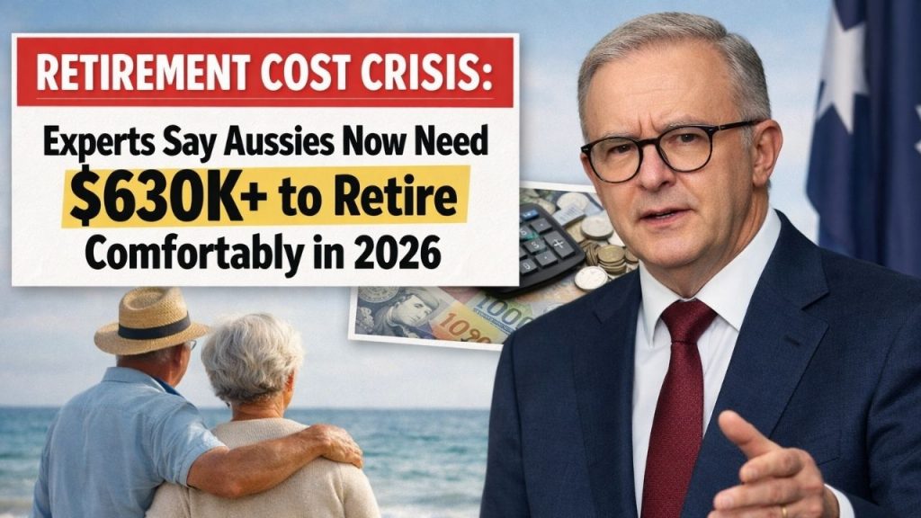Retirement Cost Crisis: Experts Say Aussies Now Need $630K+ to Retire Comfortably in 2026