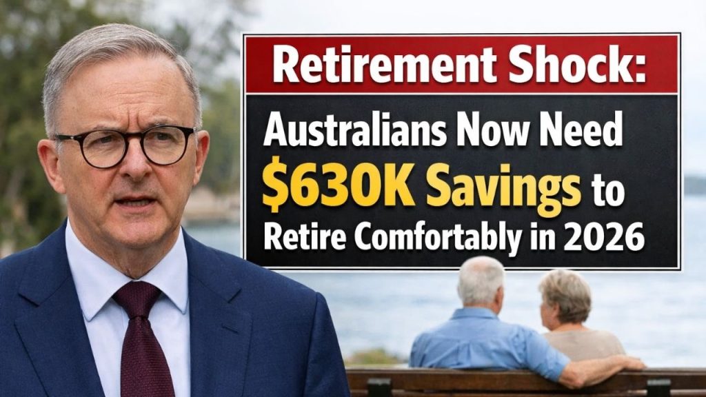Retirement Shock: Australians Now Need $630K Savings to Retire Comfortably in 2026