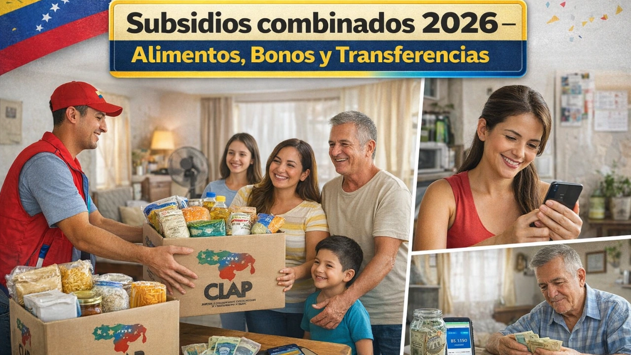 Subsidios combinados 2026 en Venezuela: cómo recibir alimentos, bonos y transferencias a la vez