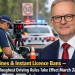 $1,500 Fines & Instant Licence Bans — Australia’s Toughest Driving Rules Take Effect March 28, 2026