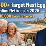 730,000+ Target Nest Egg for Australian Retirees in 2026 — Up A$40,000 Since Last Report
