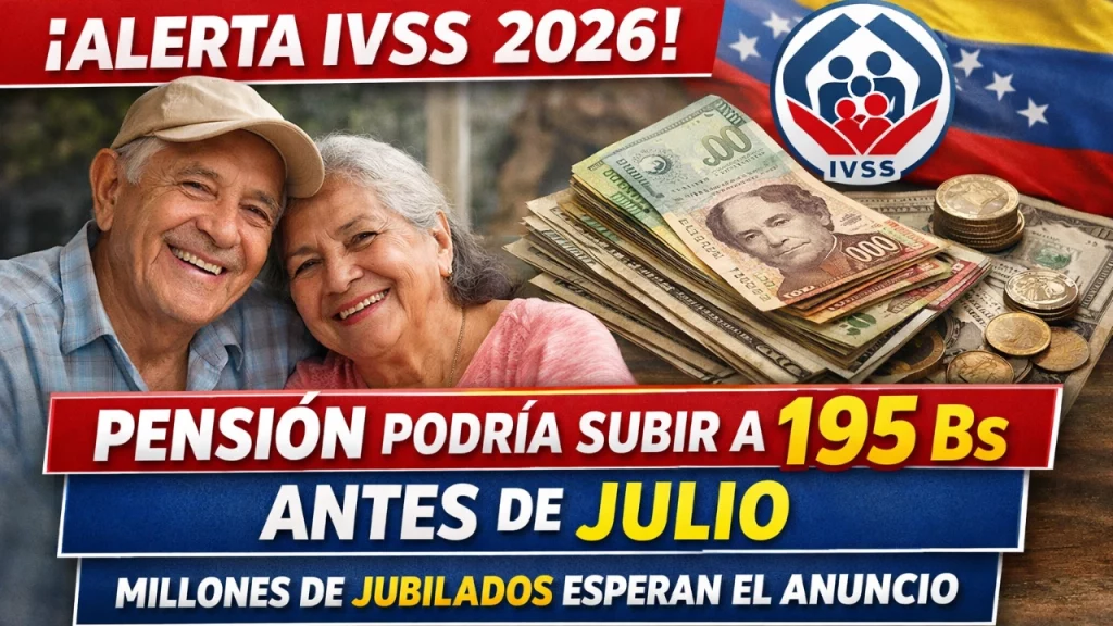 Alerta IVSS 2026: Pensión Podría Subir a 195 Bs Antes de Julio – Millones de Jubilados Esperan el Anuncio
