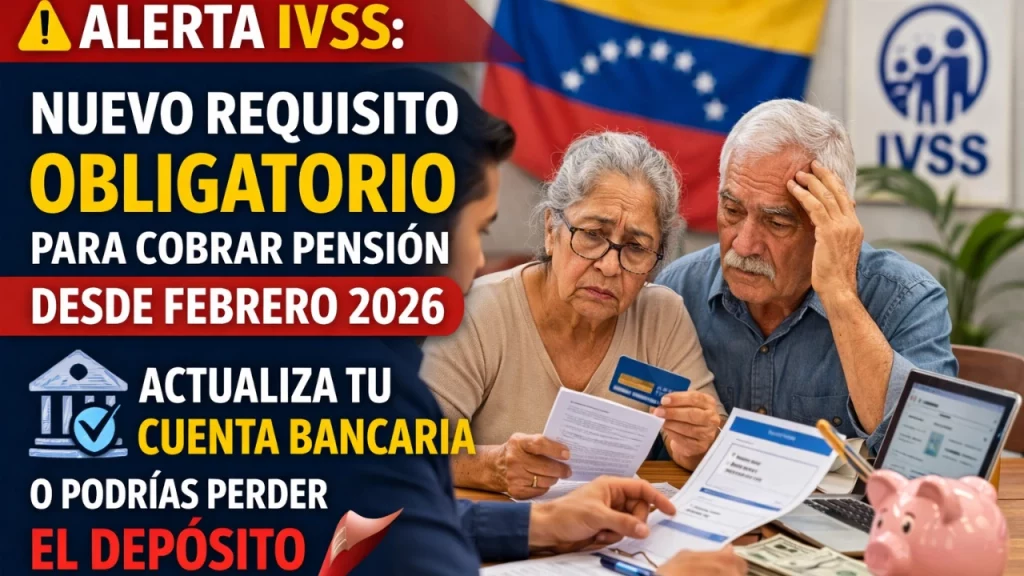 Alerta IVSS: Nuevo Requisito Obligatorio para Cobrar Pensión Desde Febrero 2026 – Actualiza tu Cuenta Bancaria o Podrías Perder el Depósito