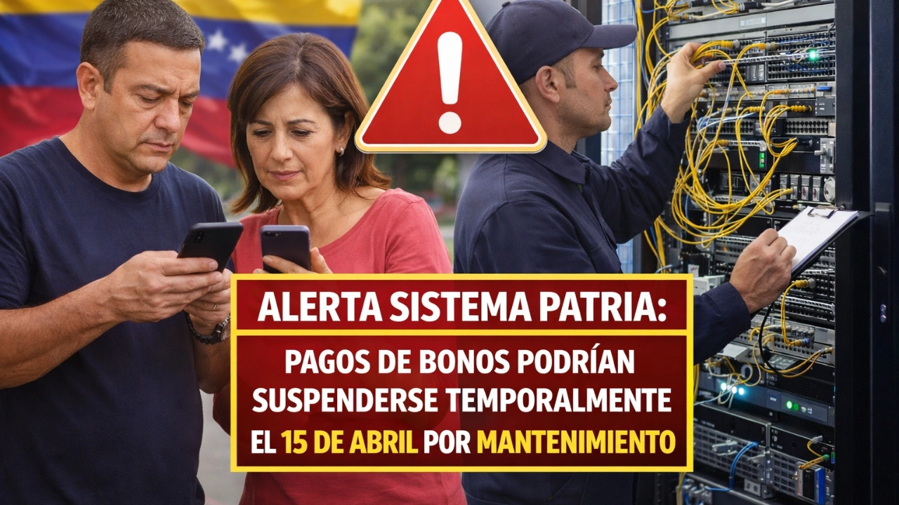 Alerta Sistema Patria: Pagos de Bonos Podrían Suspenderse Temporalmente el 15 de Abril por Mantenimiento