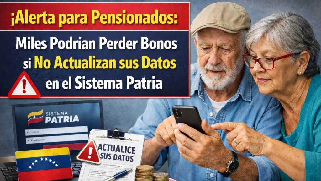 Alerta para Pensionados: Miles Podrían Perder Bonos si No Actualizan sus Datos en el Sistema Patria
