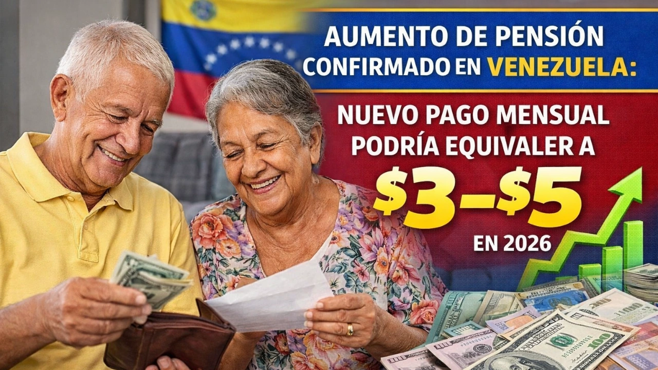 Aumento de Pensión Confirmado en Venezuela: Nuevo Pago Mensual Podría Equivaler a $3–$5 en 2026