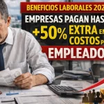 Beneficios Laborales 2026: Empresas enfrentan hasta 50% extra en costos por empleado