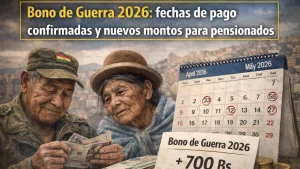 Bono de Guerra 2026: fechas de pago confirmadas y nuevos montos para pensionados