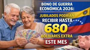 Bono de Guerra Económica 2026: Jubilados Podrían Recibir Hasta 680 Bolívares Extra Este Mes