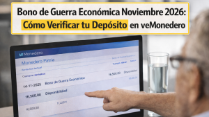 Bono de Guerra Económica Noviembre 2026: Cómo Verificar tu Depósito en veMonedero