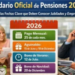 Calendario Oficial de Pensiones 2026: Estas Son las Fechas Clave que Deben Conocer Jubilados y Empresas
