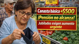 Canasta básica supera los $500 en 2026: jubilados en Venezuela exigen aumento urgente de pensión