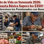 Costo de Vida en Venezuela 2026: Canasta Básica Supera los $350 – Cómo Sobreviven los Pensionados con Bonos