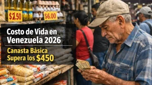Costo de Vida en Venezuela 2026: Canasta Básica Supera los $450 y Pensionados Buscan Nuevas Ayudas