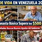 Costo de Vida en Venezuela 2026: La Canasta Básica Supera los $500 y Jubilados Buscan Nuevas Ayudas del Gobierno