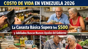 Costo de Vida en Venezuela 2026: La Canasta Básica Supera los $500 y Jubilados Buscan Nuevas Ayudas del Gobierno