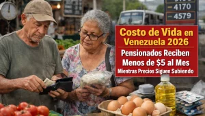 Costo de Vida en Venezuela 2026: Pensionados Reciben Menos de $5 al Mes Mientras Precios Siguen Subiendo