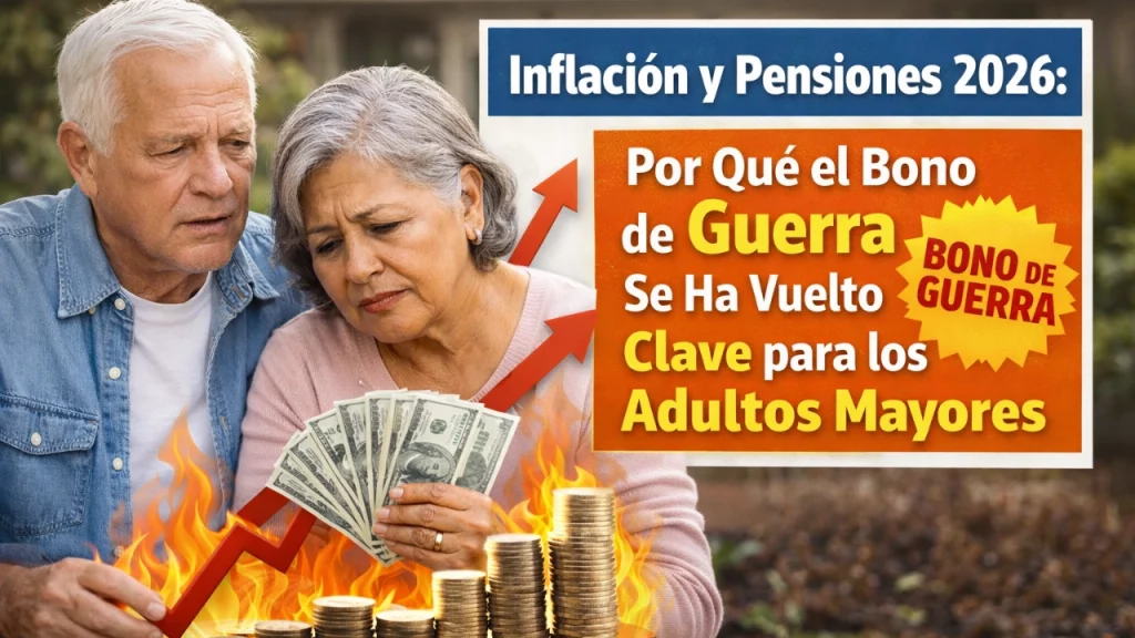 Inflación y Pensiones 2026: Por Qué el Bono de Guerra Se Ha Vuelto Clave para los Adultos Mayores