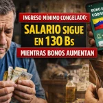 Ingreso Mínimo Congelado en 2026: Salario Sigue en 130 Bs Mientras los Bonos Aumentan en Venezuela