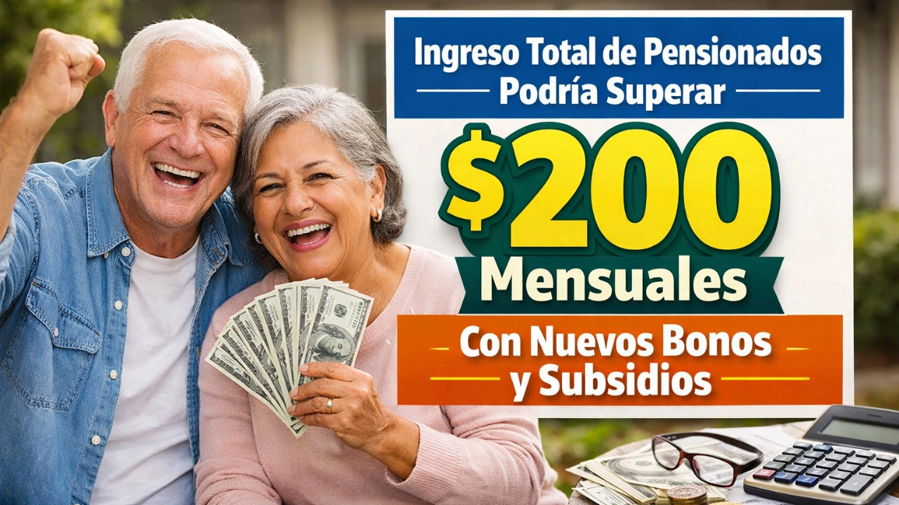 Ingreso Total de Pensionados Podría Superar $200 Mensuales Con Nuevos Bonos y Subsidios