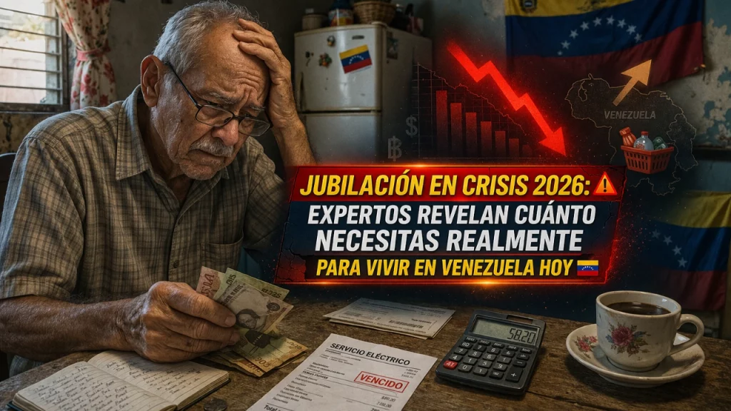 Jubilación en crisis 2026: expertos revelan cuánto necesitas realmente para vivir en Venezuela hoy