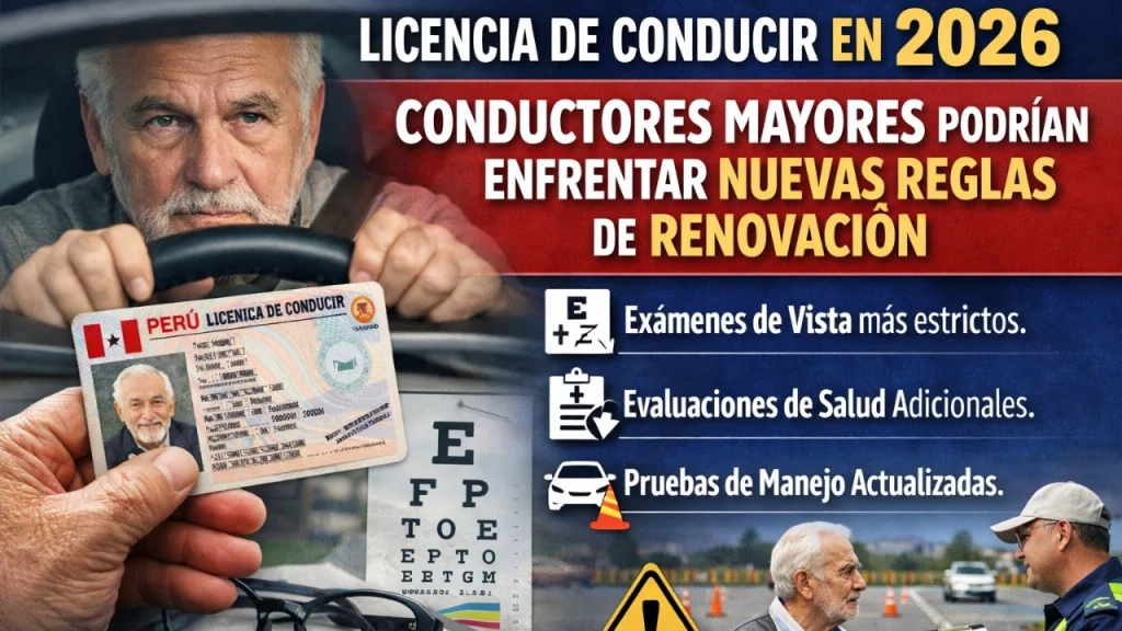 Licencia de Conducir en 2026: Conductores Mayores Podrían Enfrentar Nuevas Reglas de Renovación