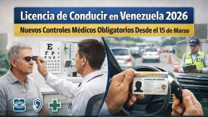Licencia de Conducir en Venezuela 2026: Nuevos Controles Médicos Obligatorios Desde el 15 de Marzo