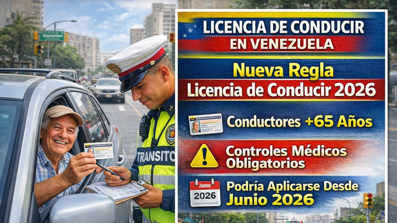 Licencia de Conducir en Venezuela: Nueva Regla para Conductores Mayores de 65 Años Podría Aplicarse Desde Junio 2026