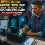 Licencias 2026: gobierno podría exigir registro biométrico obligatorio desde agosto para todos los conductores
