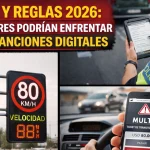 Multas y Reglas 2026: Conductores podrían enfrentar nuevas sanciones digitales