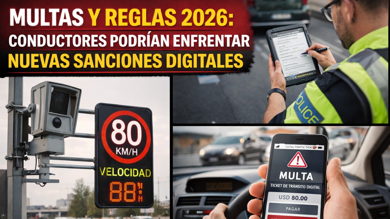 Multas y Reglas 2026: Conductores podrían enfrentar nuevas sanciones digitales