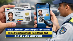 Nueva Licencia de Conducir Digital en Venezuela: Regla Obligatoria Desde 15 de Marzo 2026 con QR y Chip Electrónico