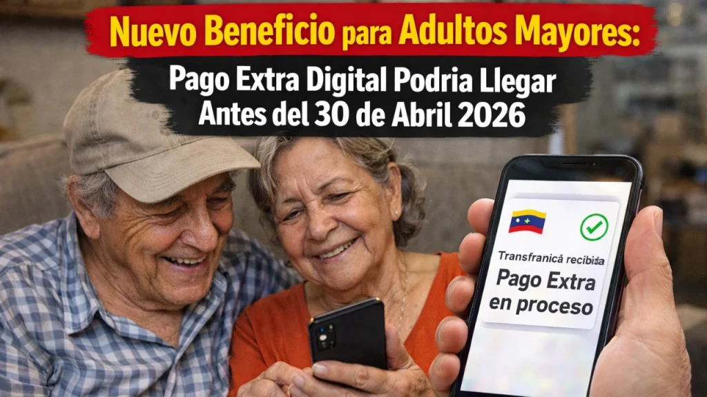 Nuevo Beneficio para Adultos Mayores: Pago Extra Digital Podría Llegar Antes del 30 de Abril 2026