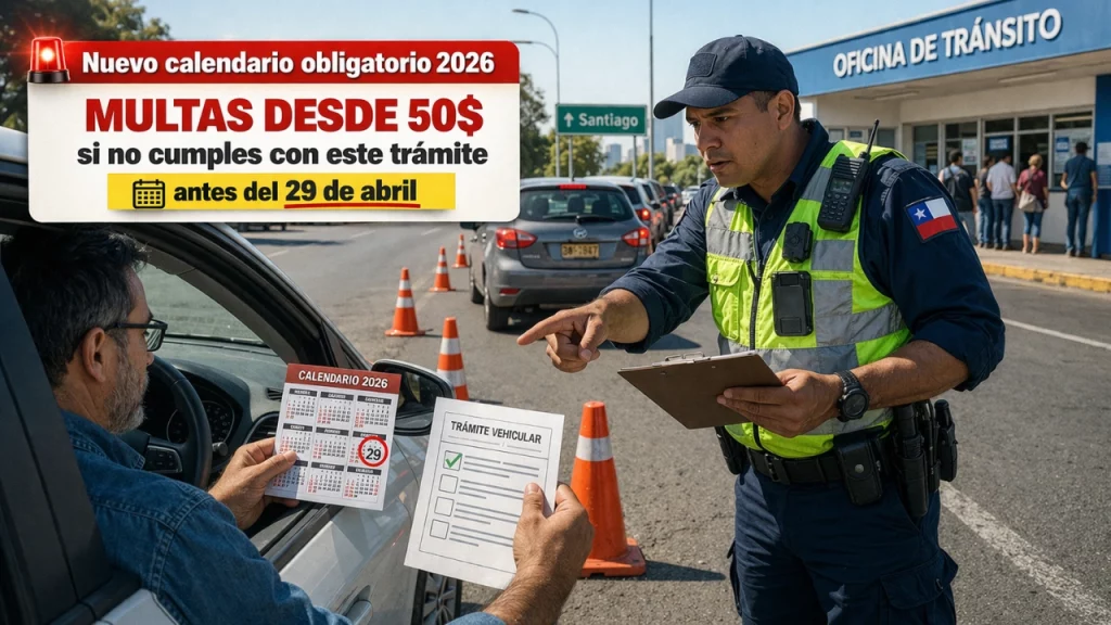 Nuevo calendario obligatorio 2026: multas desde $50 si no cumples con este trámite antes del 29 de abril