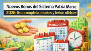 Nuevos Bonos del Sistema Patria Marzo 2026 en Venezuela: lista completa, montos y fechas oficiales confirmadas