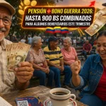 Pensión + Bono Guerra 2026: hasta 900 Bs combinados para algunos beneficiarios este trimestre