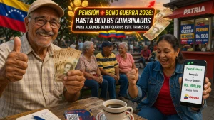 Pensión + Bono Guerra 2026: hasta 900 Bs combinados para algunos beneficiarios este trimestre