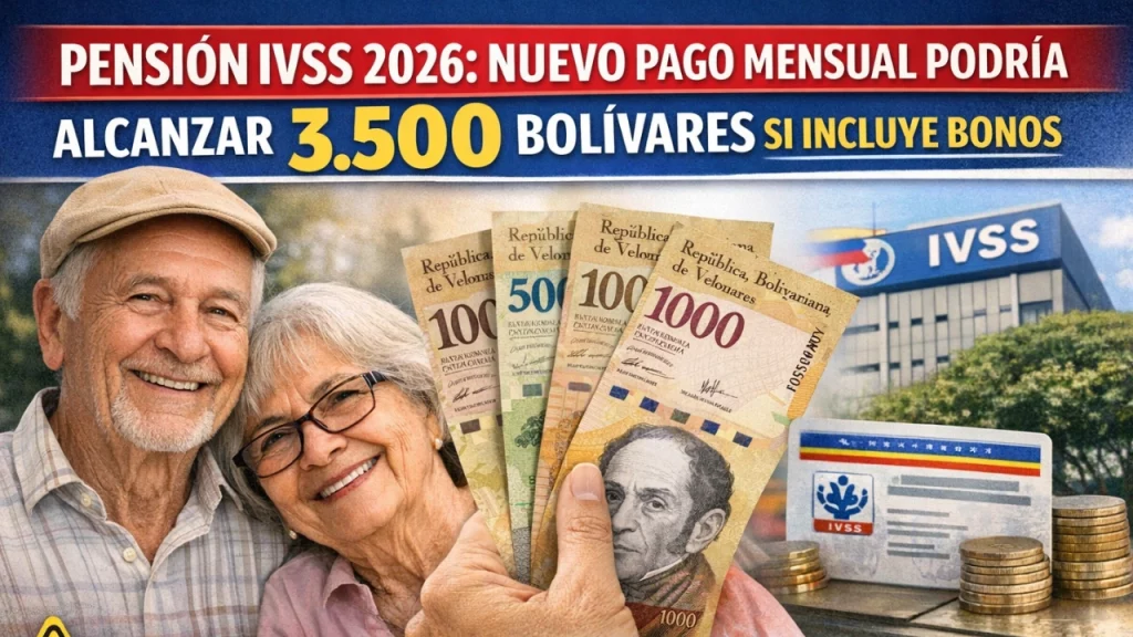 Pensión IVSS 2026 Nuevo Pago Mensual Podría Alcanzar 3.500 Bolívares si Incluye Bonos – Adultos Mayores Deben Actualizar Datos Antes del 30 de Abril