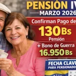 Pensión IVSS Marzo 2026 Confirman Pago de 130 Bs + Bono de Guerra de 16.950 Bs — Fecha Clave para Pensionados