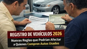 Registro de Vehículos 2026: Nuevas Reglas que Podrían Afectar a Quienes Compren Autos Usados