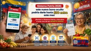Sistema Patria 2026: este nuevo bono oculto podría darte hasta $50 extra este mes
