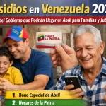 Subsidios en Venezuela 2026: Los 5 Bonos del Gobierno que Podrían Llegar en Abril para Familias y Jubilados