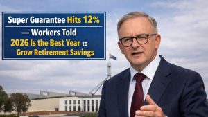 Super Guarantee Hits 12% — Workers Told 2026 Is the Best Year to Grow Retirement Savings